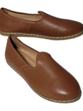 Charix Brown Leather Loafers